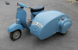 1970 Vespa 150cc Scooter with Commercial Sidecar